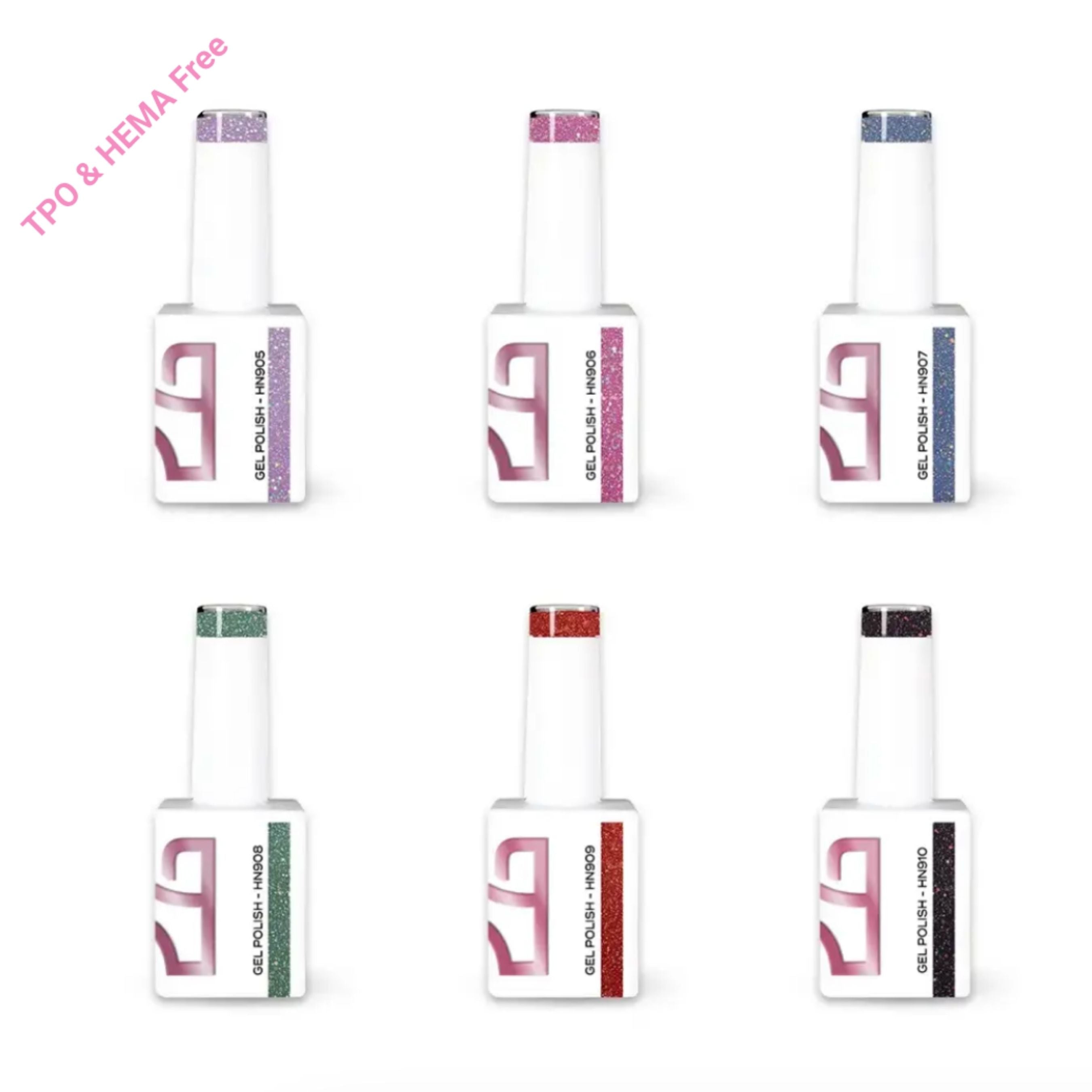 Coleção Verniz Gel Glow Hit - 6 Cores