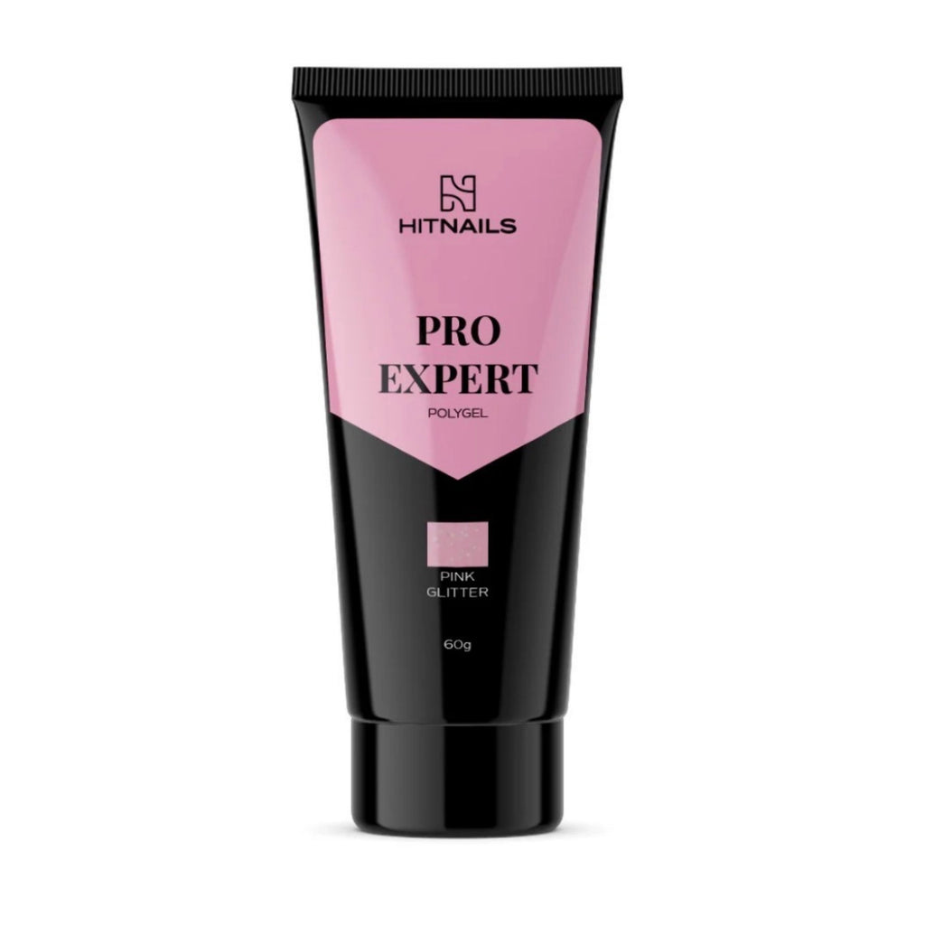 Polygel Pro Expert | Pink Glitter 60g